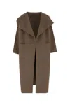 Totême Toteme Wool And Cashmere Long Coat In Brown