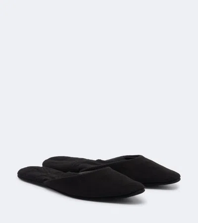 Totême Wool And Cashmere Mules In Transparent