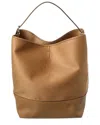 Totême Toteme Belted Double Leather & Wool Tote