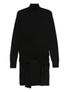 Totême Toteme Double Sleeve Turtleneck Clothing In Black