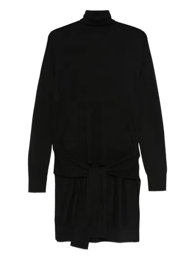 Totême Toteme Wool And Silk Blend Sweater In Black