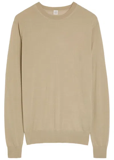 Totême Toteme Wool And Silk-blend Jumper In Brown