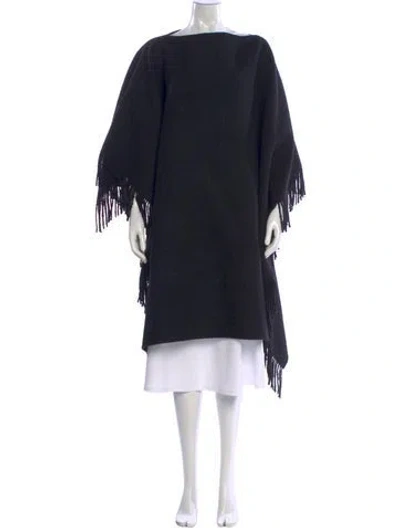 Pre-owned Totême Wool Bateau Neckline Sweater In Black