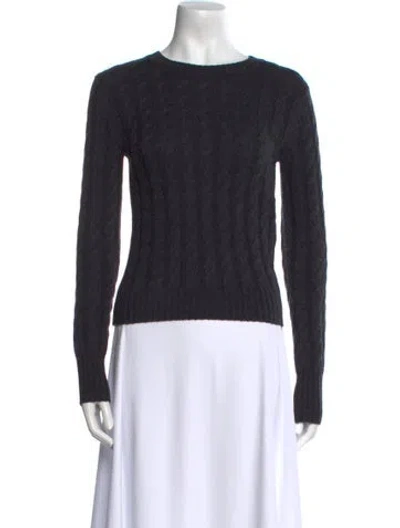 Pre-owned Totême Wool Bateau Neckline Sweater In Gray