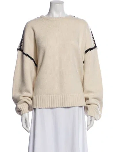 Pre-owned Totême Wool Bateau Neckline Sweater W/ Tags In Neutral