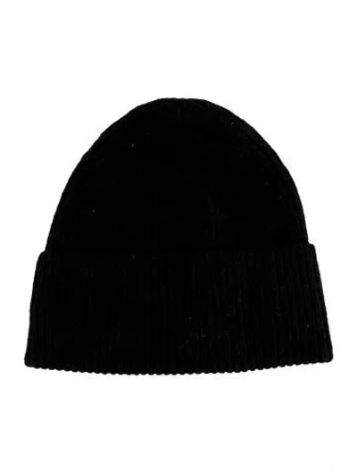 Pre-owned Totême Wool Beanie Hat In Black