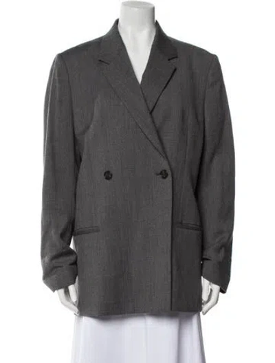 Pre-owned Totême Wool Blazer In Gray