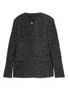Totême Structured Wool Blazer Featuring Welt Pockets In Gray