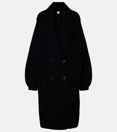 Totême Wool-blend Cardigan In Black