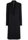 Totême Toteme Wool Tailored Coat In Black
