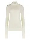 Totême Toteme Turtleneck Wool Pullover In Multi