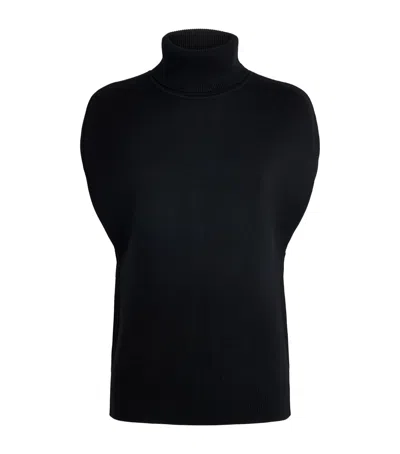 Totême Wool-blend Rollneck Sweater In Black