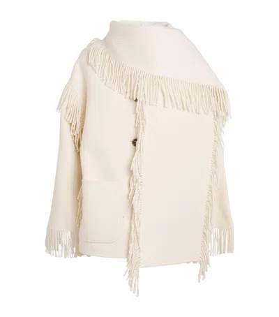TOTÊME WOOL-BLEND SCARF JACKET