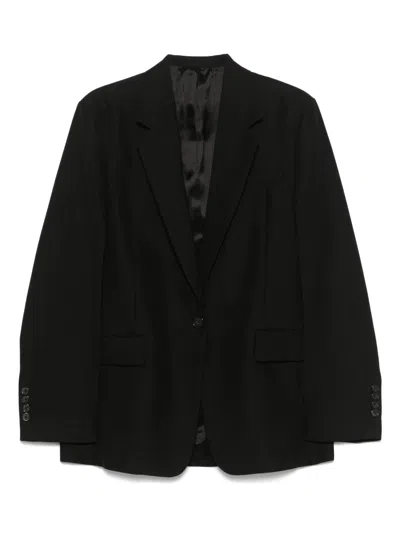 TOTÊME WOOL BLEND SINGLE-BREASTED BLAZER JACKET