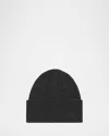 Totême Ribbed Wool-cashmere Beanie In Black