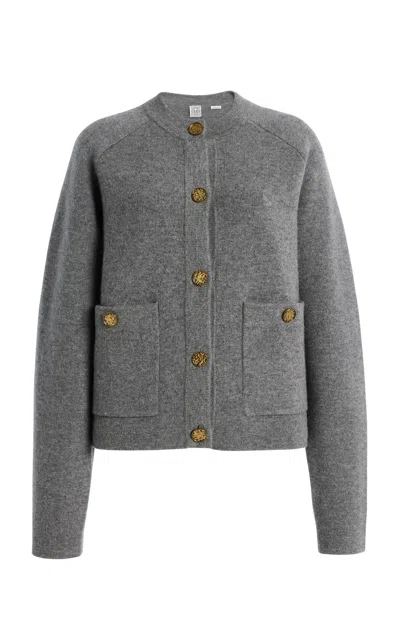 TOTÊME WOOL-CASHMERE CARDIGAN