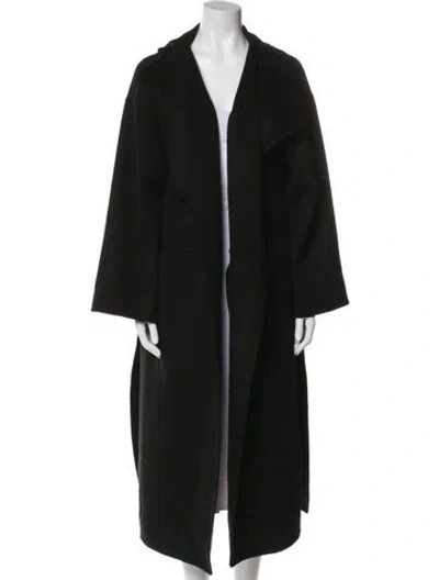 Pre-owned Totême Wool Coat In Black
