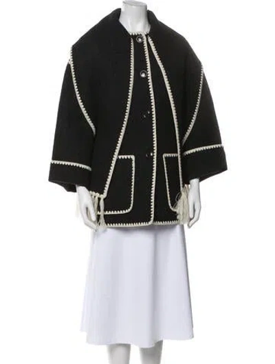 Pre-owned Totême Wool Coat In Black