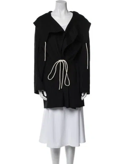 Pre-owned Totême Wool Coat In Black