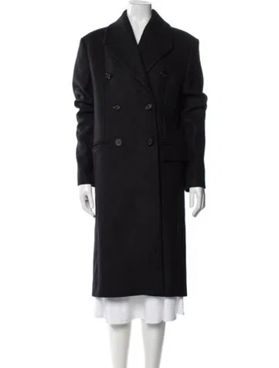Pre-owned Totême Wool Coat In Black
