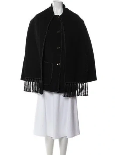 Pre-owned Totême Wool Coat In Black