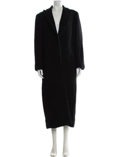 Pre-owned Totême Wool Coat In Black