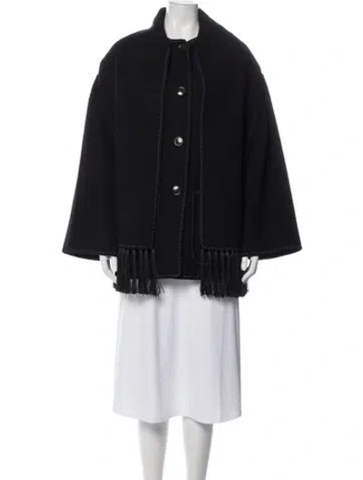 Pre-owned Totême Wool Coat In Black