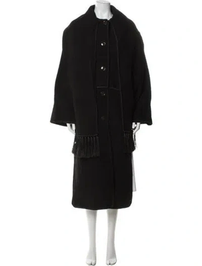 Pre-owned Totême Wool Coat In Black