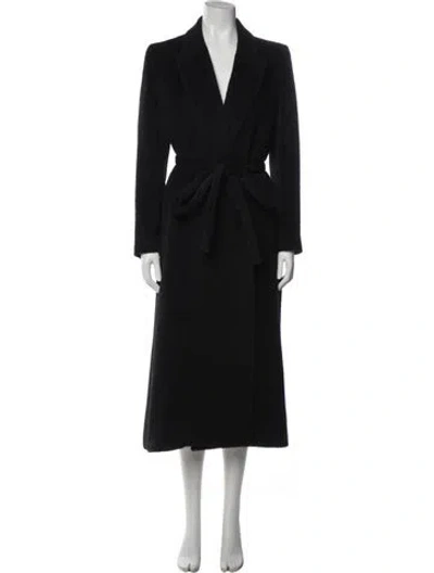 Pre-owned Totême Wool Coat In Black