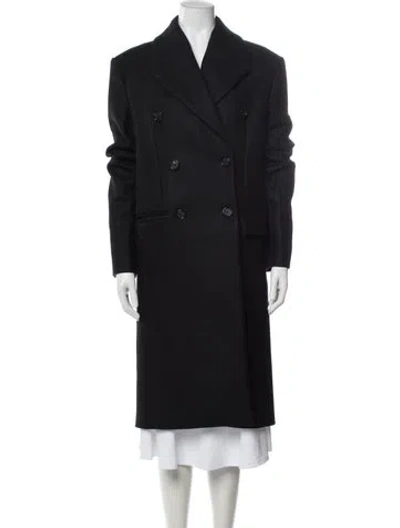 Pre-owned Totême Wool Coat In Black
