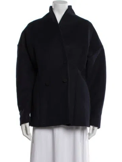 Pre-owned Totême Wool Coat In Blue