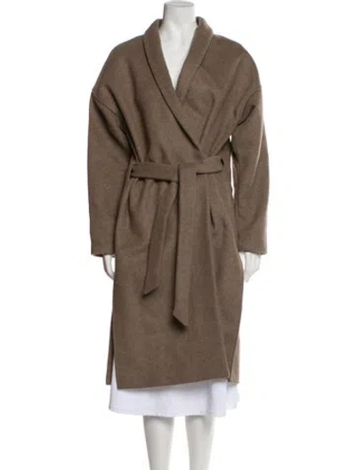 Pre-owned Totême Wool Coat In Brown