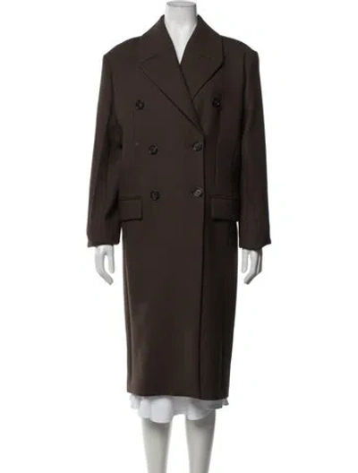 Pre-owned Totême Wool Coat In Brown
