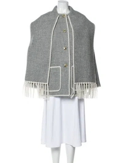 Pre-owned Totême Wool Coat In Gray