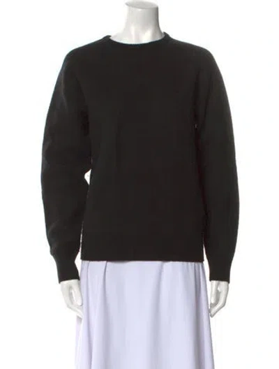 Pre-owned Totême Wool Crew Neck Sweater In Black