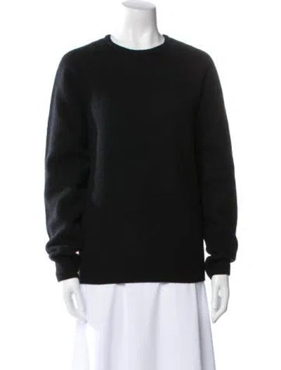 Pre-owned Totême Wool Crew Neck Sweater In Black