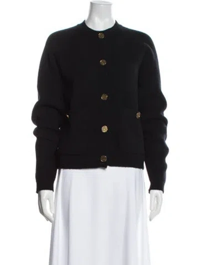 Pre-owned Totême Wool Crew Neck Sweater In Black
