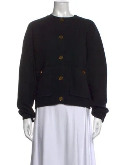Pre-owned Totême Wool Crew Neck Sweater In Black