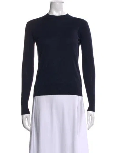 Pre-owned Totême Wool Crew Neck Sweater In Black