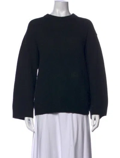 Pre-owned Totême Wool Crew Neck Sweater In Black