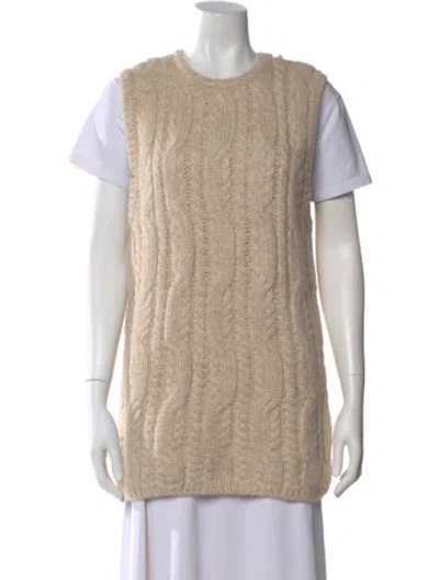 Pre-owned Totême Wool Crew Neck Sweater In Brown