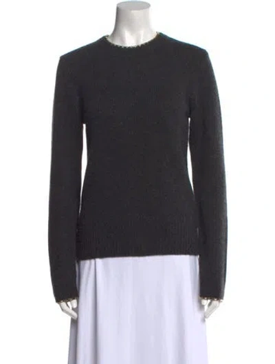 Pre-owned Totême Wool Crew Neck Sweater In Gray