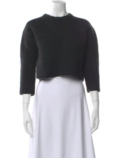 Pre-owned Totême Wool Crew Neck Sweater In Gray