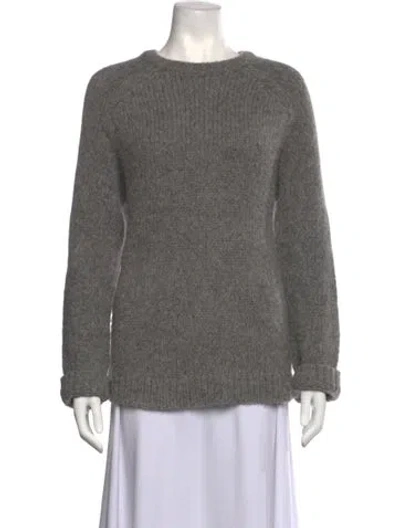 Pre-owned Totême Wool Crew Neck Sweater In Grey