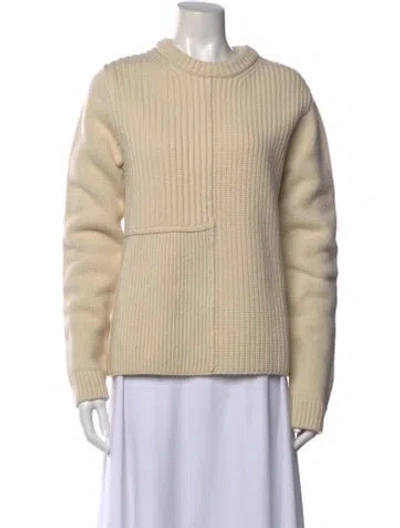 Pre-owned Totême Wool Crew Neck Sweater In Neutral