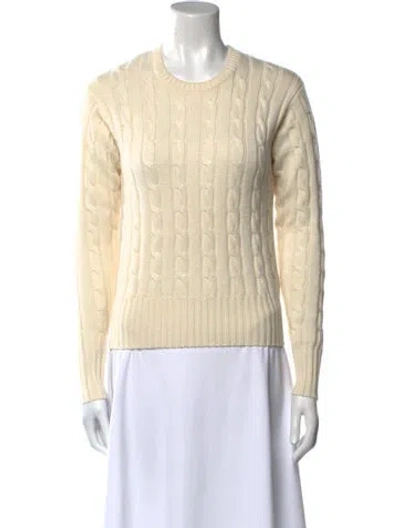 Pre-owned Totême Wool Crew Neck Sweater In Neutral