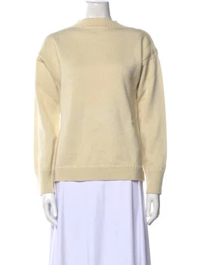 Pre-owned Totême Wool Crew Neck Sweater In Neutral
