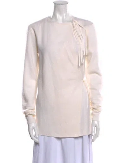 Pre-owned Totême Wool Crew Neck Sweater In Neutral