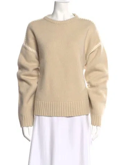 Pre-owned Totême Wool Crew Neck Sweater In Neutral