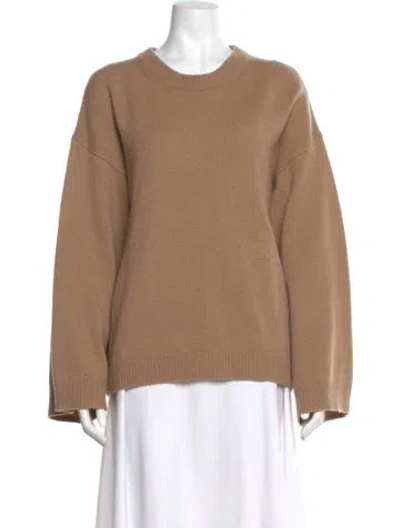 Pre-owned Totême Wool Crew Neck Sweater In Neutral